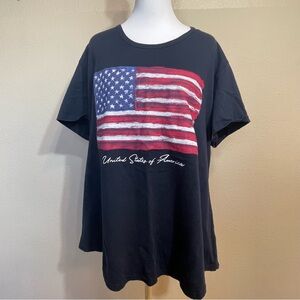 Patriotic General Standard Blue United States of America T-Shirt 2XL Made in USA